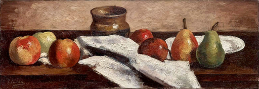 Sonia LEWITSKA - Painting - Still-life with fruits and jug
