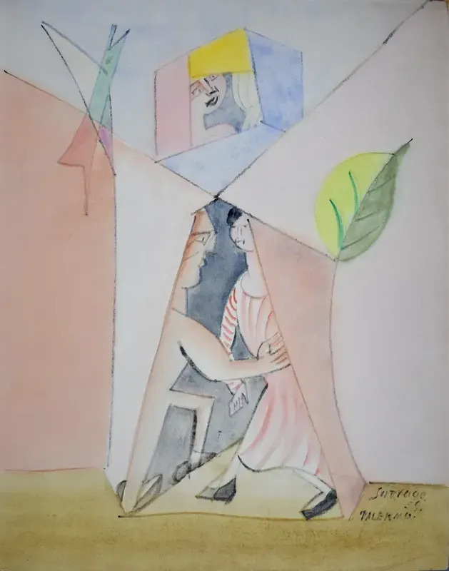 Couple Bird And Leaf By Leopold Survage Buy Art Online Artprice Couple Bird And Leaf By Leopold Survage Buy Art Online Artprice