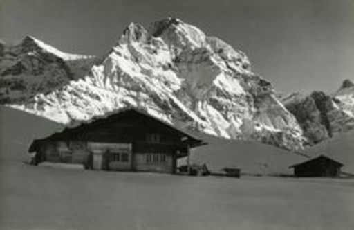 Emanuel GYGER - Photo - grosser Lohner und eine Berghütte im Vordergrund
