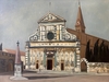 Yves BRAYER - Painting - Florence, Santa Maria Novella 