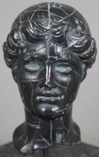 Rainer KRIESTER - Skulptur Volumen - c. 1975s Fragmented Greek Head - Stelae