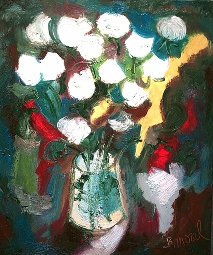 Bernard MOREL - Painting - FLEURES