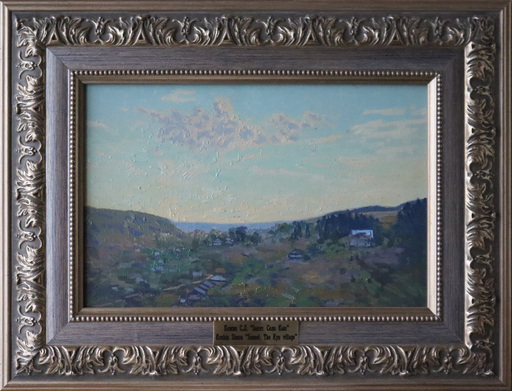 Simon L. KOZHIN - Gemälde - Sunset. Village of Kyn. Ural