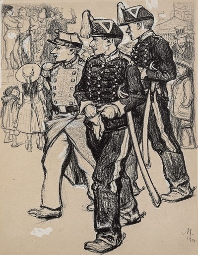 Adolf MÜNZER - Drawing-Watercolor - Vom Montmartre