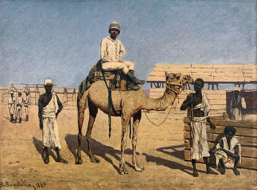 Roberto GUASTALLA - Painting - Scena orientalista