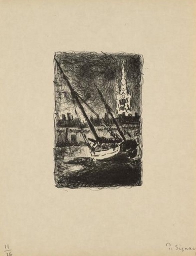 保罗•西涅克 - 版画 - Saint MALO  I (1927)