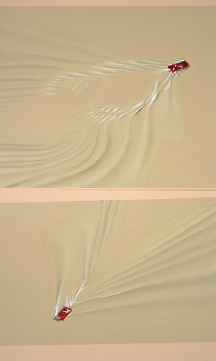 Dirk SKREBER - Peinture - Ohne Titel (Überschwemmung) / Untitled (Flood)