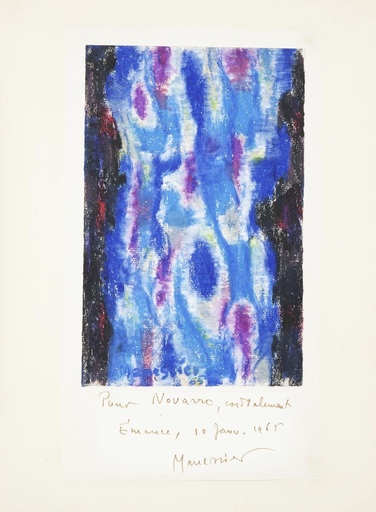 Alfred MANESSIER - Dessin-Aquarelle - Composition 10.01.1965