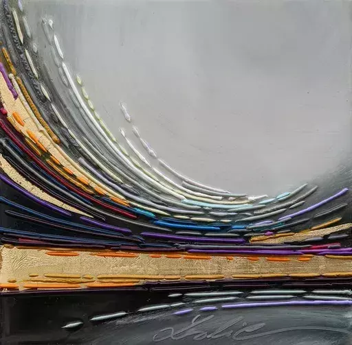 Leslie BERTHET LAVAL - Painting - N27 - Golden Storm