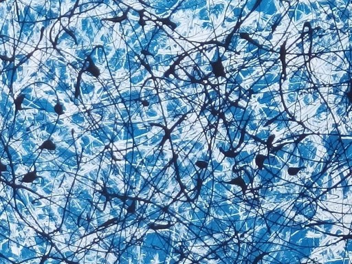 Harry BARTLETT FENNEY - Peinture - blue sans titre