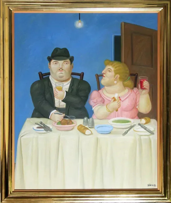 Die Familie Fernando Botero Gemalde Mit Ol Zu Verkaufen