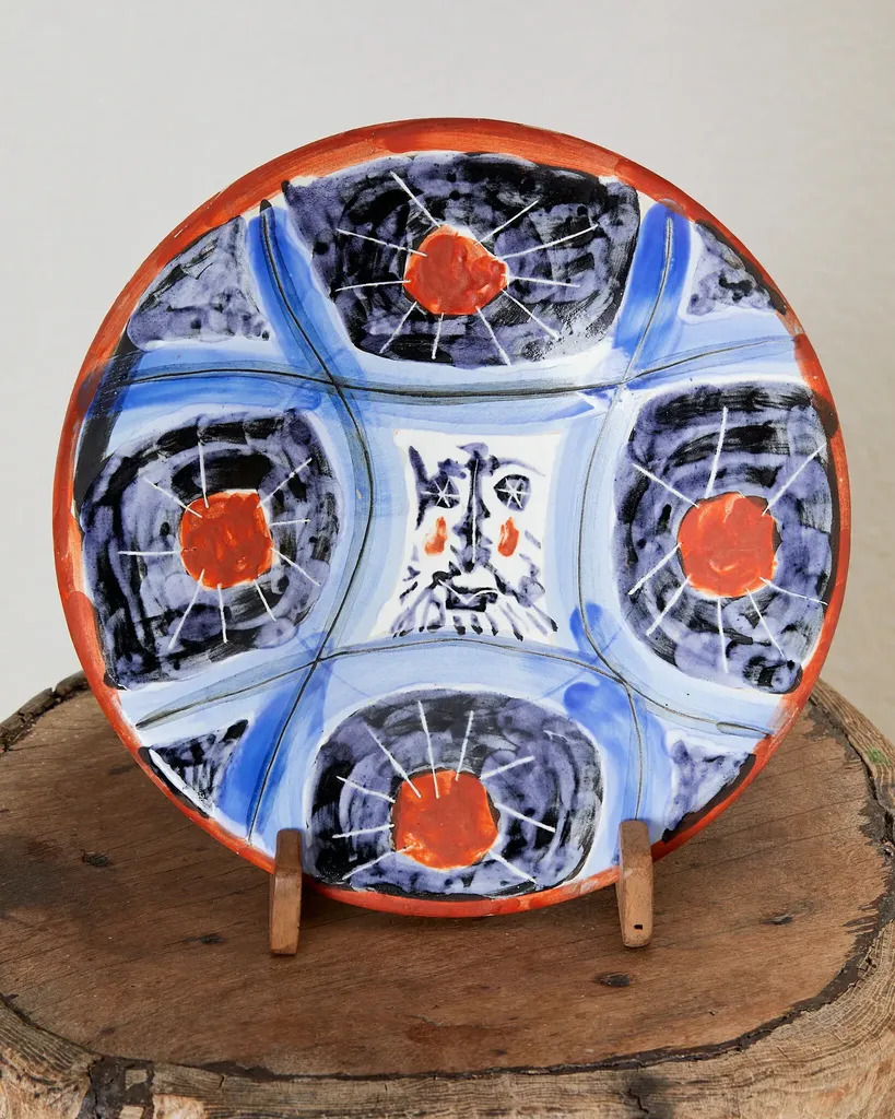 Pablo Picasso Visage n°59 1963 Assiette ronde. | Pablo PICASSO