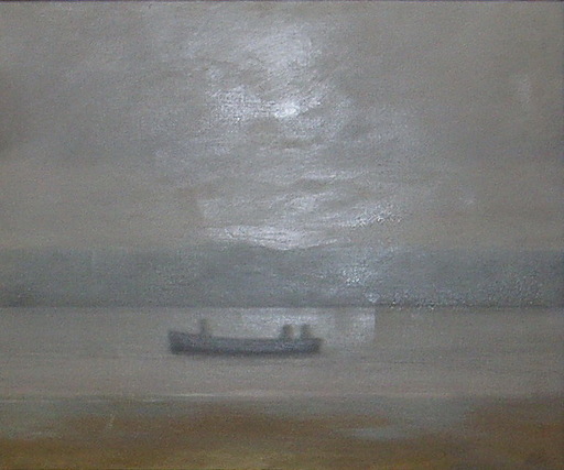 Antonio LAGO RIVERA - 绘画 - paisaje con barca