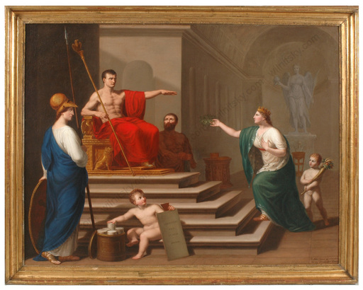 Francesco ALBERI - Pintura - "Napoleon as Liberator of Italy", important painting