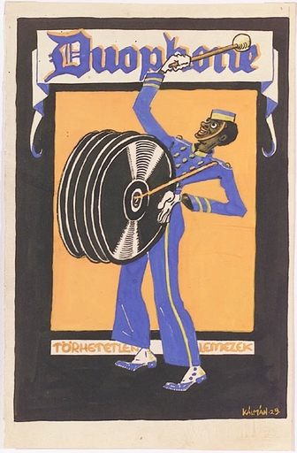 Peter KALMAN - Zeichnung Aquarell - "Art Deco Poster Design", 1929