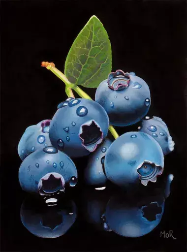 Dietrich MORAVEC - Drawing-Watercolor - Blueberry Hill