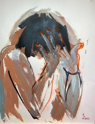 Françoise LEBLANC - Dessin-Aquarelle - REFLEXION