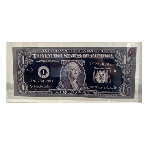 Karl LAGASSE - Escultura - One Dollar Inclusion Noir 