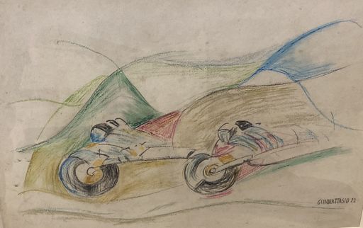 Ugo GIANNATTASIO - Drawing-Watercolor - velocità di moto 