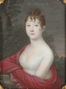 Bernhard VON GUÉRARD - 水彩作品 - "Young Lady" Portrait miniature, 1805/10