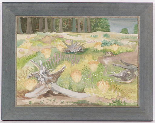 Fritz SILBERBAUER - 水彩作品 - Landscape, Watercolor, 1930s 