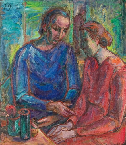 Marianne FIEGLHUBER-GUTSCHER - Painting - Zwei Frauen