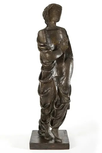 Ossip ZADKINE - Sculpture-Volume - Figurine drapée