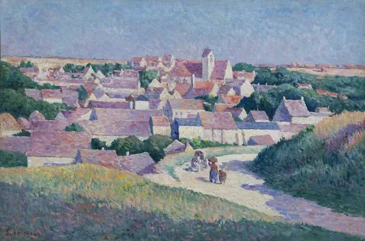 Maximilien LUCE - Painting - Moulineux, l'entre du village