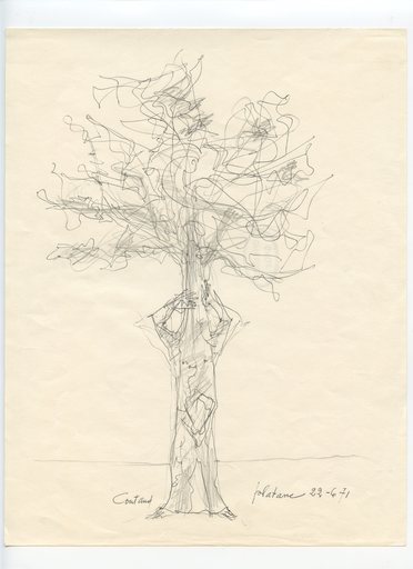 Lucien COUTAUD - Zeichnung Aquarell - DESSIN 1971 ENCRE CRAYON SIGNÉ HANDSIGNED PENCIL INK DRAWING