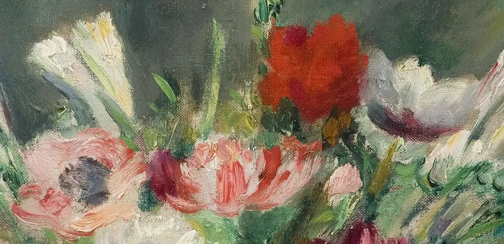 Anémones dans un vase blanc by | Henri MANGUIN | buy art online