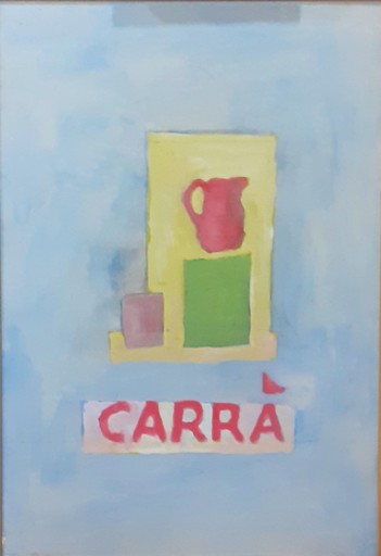 Carlo CARRA - Painting - Bozzetto per Frontespizio di catalogo