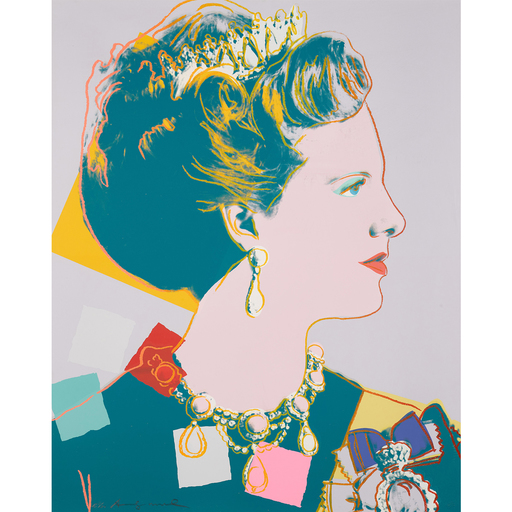 Andy WARHOL - Stampa-Multiplo - Queen Margrethe II of Denmark (FS II.342) (Royal Edition)