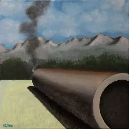 Andrea VANDONI - Pittura - The Last Puff Of Smoke