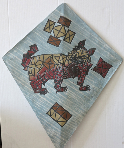 Francisco TOLEDO - 绘画 - Abstract Geometric dog kite