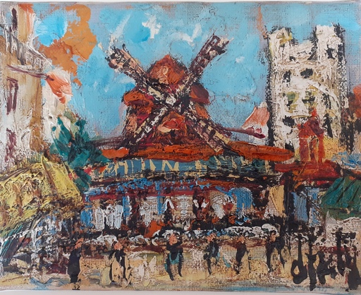 Henry Maurice D'ANTY - Painting - Moulin rouge