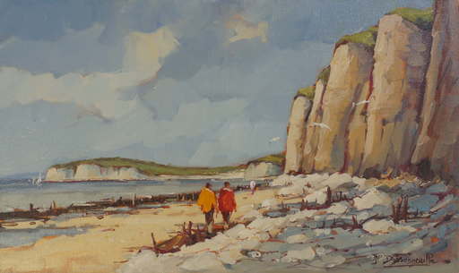 Jean-Pierre DASSONNEVILLE - Gemälde - Pourville sur Mer