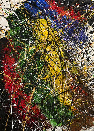 Jean-Jacques MARIE - Gemälde - Abstraction lyrique série A 523