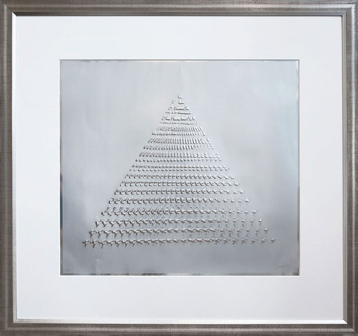 Heinz MACK - Print-Multiple - Silber-Pyramide
