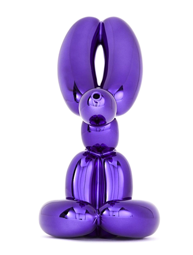 Jeff KOONS - Skulptur Volumen - Balloon Rabbit (Violet)
