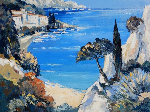Claude MESCOULI - Peinture - Nous n'irons plus au bord de mer