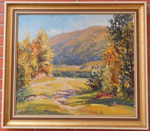 Josef BOKSAY - Pintura - Autumn Landscape 