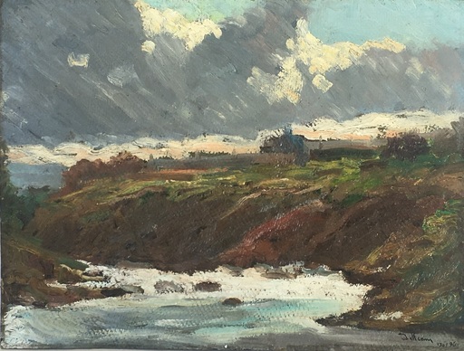 Lorenzo DELLEANI - Gemälde - At waters edge