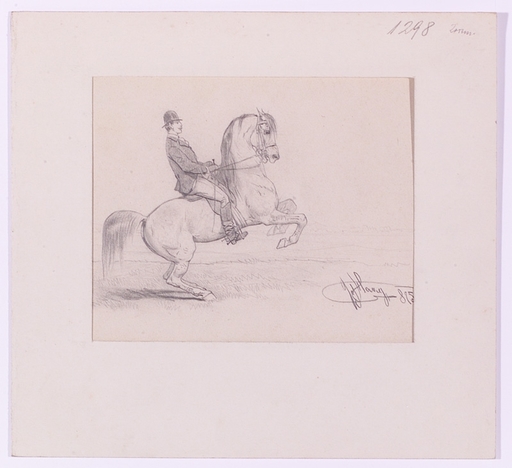 Hans Johann HAAG - 水彩作品 - "Horseman", 1875, Drawing