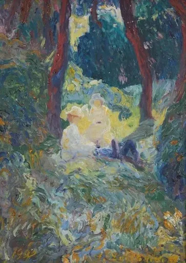 Alexander Ivanovich LAZHECHNIKOV - 绘画 - Soir d'automne