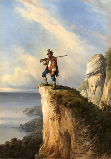 Consalvo CARELLI - Gemälde - Cetara vista dall'alto