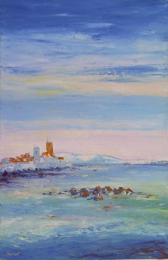 Michèle FROMENT - Painting - ANTIBES Les Remparts ref. 162H