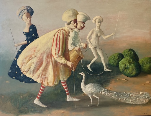 Vahram DAVIDIAN - Gemälde - Hymn of Peacock N• 1