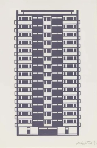Julian OPIE - Print-Multiple - Apartment 11