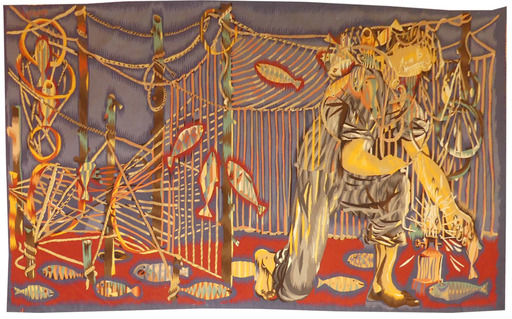 Jacques LAGRANGE - Tapestry - Le verveux (variante)