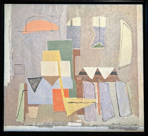 Geer VELDE VAN - Peinture - Grande Composition ca.1951